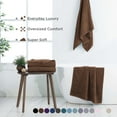 thumbnail image 2 of Martex 2-Pack Bath Sheet Set | 100% Cotton Extra Large 33" x 65" Towels | Chocolate, 2 of 4