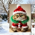 thumbnail image 4 of Christmas Flag Winter Garden Garden Double Holiday Banner 11.81x17.72 Inch Festive Cat Yard Xmas Outdoor Seasonal Gardens, Christmas Decor, 4 of 6