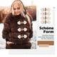 thumbnail image 5 of Qarigey 4 piezas de artesanía fina, abrigos pequeños de piel sintética con botones, chaquetas, botones, moda Premium Accesorios de disfraces, 5 of 6