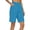 Light Blue, variant on Cotton Linen Shorts for Women High Waist Dress Shorts Straight Leg Summer Bermuda Shorts with Pockets Blue XL