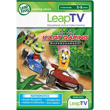 LeapFrog LeapTV Kart Racing: Supercharged! Educational, Active Video Game, Academic Training Course
