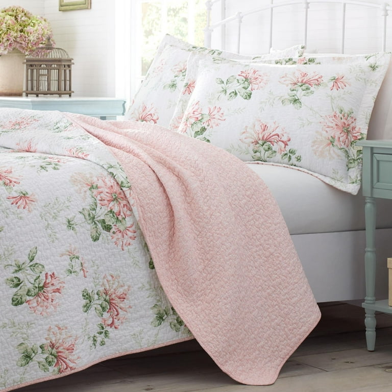 Laura Ashley Honeysuckle Quilt Set - Walmart.com