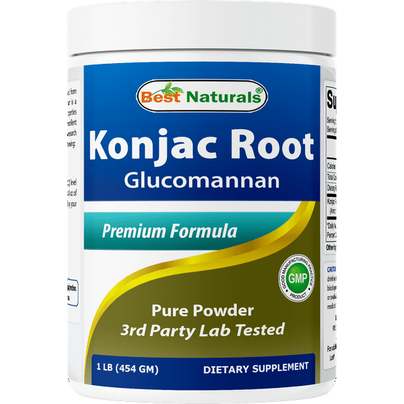 Best Naturals Konjac Root Glucomannan Weight Management Supplement, 2,000 mg, 1 lb