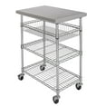 thumbnail image 1 of Seville Classics Stainless-Steel Kitchen Cart, 30" x 20" x 36", 1 of 5