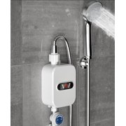 Electric Shower Head Tankless Water Heater Thermostatic Shower Head Set Temperature Adjustable Home Bathroom Waterproof Instant Water Heating Machine