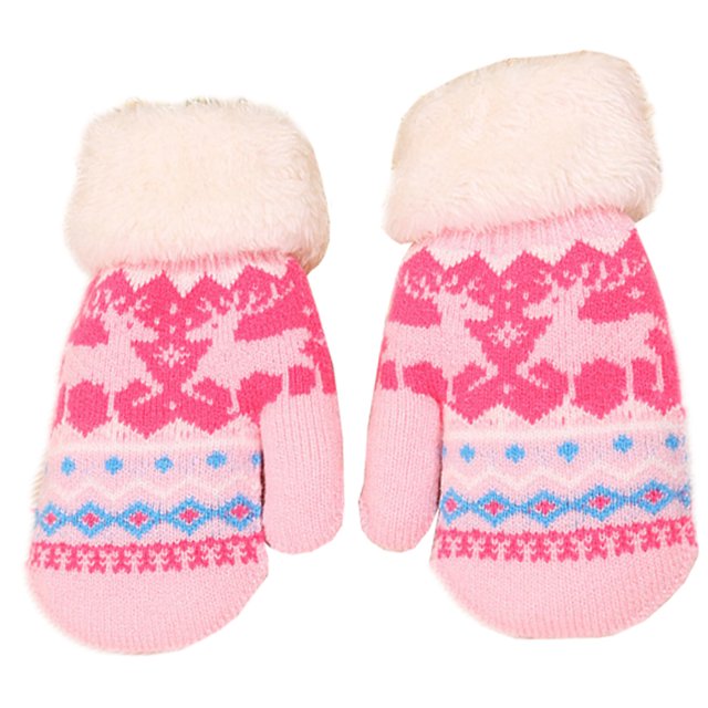 Toddler Baby Boy Girl Warm Winter Mittens Gloves