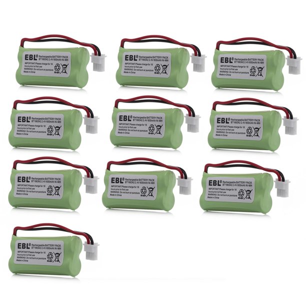 EBL 10Pack 2.4v 600mAh Replacement Battery For VTech Cordless Phone