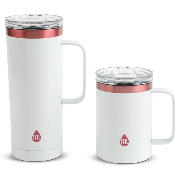 TAL Stainless Steel Mountaineer Coffee Mug 2 Pack, 20 fl oz and 12 fl