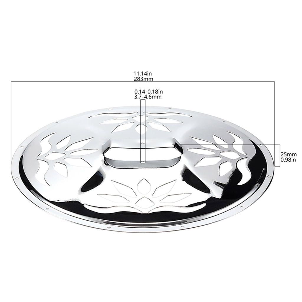XISAOK Metal Perforated Guitar Cover Plate Practical Guitar Resonator Cover Plate for Resophonic Guitar Replacement Parts