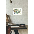 thumbnail image 2 of Epic Art 'Letterpress USA Map' by Michael Mullan, Acrylic Glass Wall Art, 12"x16", 2 of 2