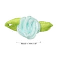 thumbnail image 2 of Uxcell Mini Rosas de Cinta Flores de Tela Satinada Pequeñas con Hojas Verdes para Manualidades 200 Pcs Azul Claro, 2 of 5