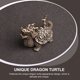 thumbnail image 2 of 1 pieza exquisita tortuga dragón de latón con forma de decoración de latón para escritorio., 2 of 5