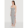 thumbnail image 3 of Womens Striped Side Slit Tank Dress, 3 of 4