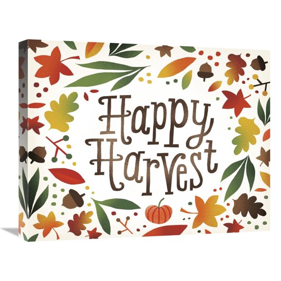 Global Gallery's 'Harvest Time Happy Harvest' By Michael Mullan Stretched Canvas Wall Art