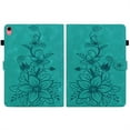 thumbnail image 2 of FJLBDE Case for iPad (A16) 11th Gen 2025/ iPad 10th Gen 10.9 Inch 2022, Embossed Flower Leather Flip Wallet Folio Stand Cover, Green, 2 of 7