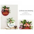 thumbnail image 3 of Spring Welcome Wreath Summer Wreath Rustic Farmhouse Home Decor Front Porch Welcome Sign Outdoor Hanging Sign Housewarming Gift Rustic Outdoor Hanging Vertical Sign, 3 of 6
