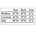 thumbnail image 3 of Collections Etc Time Square Quilted Furniture Protector Navy Recliner, 3 of 4