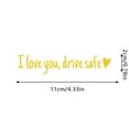 Linjieee I Love You Driving Stickers 3 Pieces Driving I Love You With