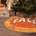 thumbnail image 5 of Rateoe Hello Fall 1 Pattern Christmas Tree Skirt with Ties, Christmas Tree Decorations, Farmhouse Christmas Decor Xmas Holiday Decorations-48", 5 of 6