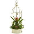 thumbnail image 2 of Nearly Natural 19 In. Bromeliad & Succulent Artificial Arrangement in Bird Cage, 2 of 3