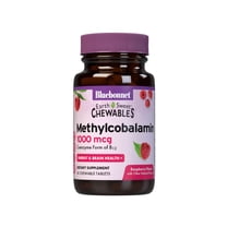 Bluebonnet EarthSweet Methylcobalamin 1000mcg Coenzyme Form of B12, Raspberry 60 Days