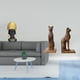 thumbnail image 2 of Estatua de mujer africana, figura de resina, sujetalibros, estatua de gato, escultura, decoración moderna, adecuada para oficina, estante, mesa, escri, 2 of 8