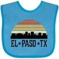 thumbnail image 3 of Inktastic El Paso Texas Skyline Retro Boys or Girls Baby Bib, 3 of 4