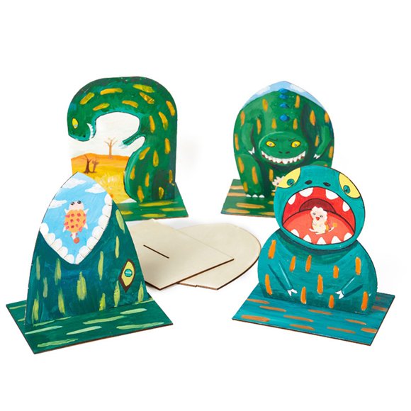 4 Sets Kids DIY Painting Kit Creative Stereoscopic Educational Toy DIY Craft Kit