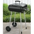 Expert Grill 17.5'' Charcoal Grill with Wheels, Black