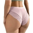 thumbnail image 6 of Bigersell Women Lace Thong Panties Lingerie G-String Low Waist Panties Underwear Lady Soft Breathable Comfort Panty Women’s Underpants Pink S, 6 of 7