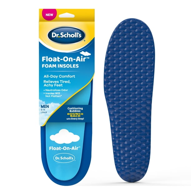 Dr. Scholl's Float-On-Air Insoles for Men, Shoe Inserts That Relieve Tired, Feet with All Comfort, , Men's size Pair - Walmart.com