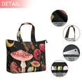 thumbnail image 2 of Red Mushroom Fantasy Black Pattern Travel Tote Bags for Women Carry On,Large Weekender Bags for Women Travel,Multi Functional Duffle Bag for Work,Shopping,Sports, 2 of 5