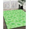 thumbnail image 2 of Ahgly Company Indoor Round Patterned Nebula Green Area Rugs, 4' Round, 2 of 6