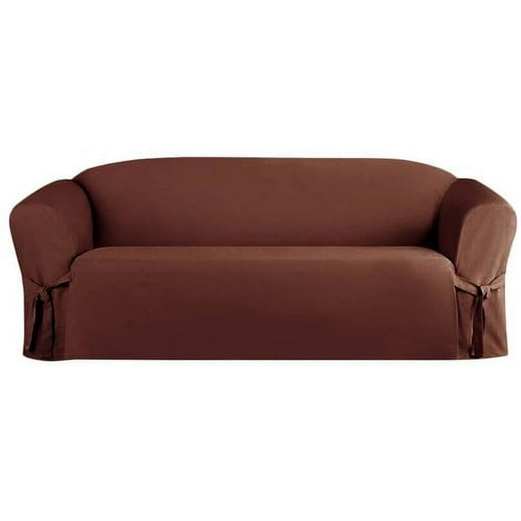 Kashi Home Sofa Slipcover Brown