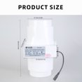 thumbnail image 3 of 110mm 12V Extractor Fan Low Noise Inline Duct Hydroponic Air Blower Exhaust Fan for Home Bathroom Grow Room Ventilation, 3 of 9