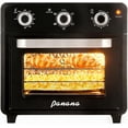 thumbnail image 3 of Compact Airfryer Toaster Oven, 1400W 21QT with 6-in-1 Multifunctions and Wide Temperature Range, Air Fryer Oven with 60-Minute Timer/Auto-Off, Stainless Steel Countertop Oven, 3 of 10