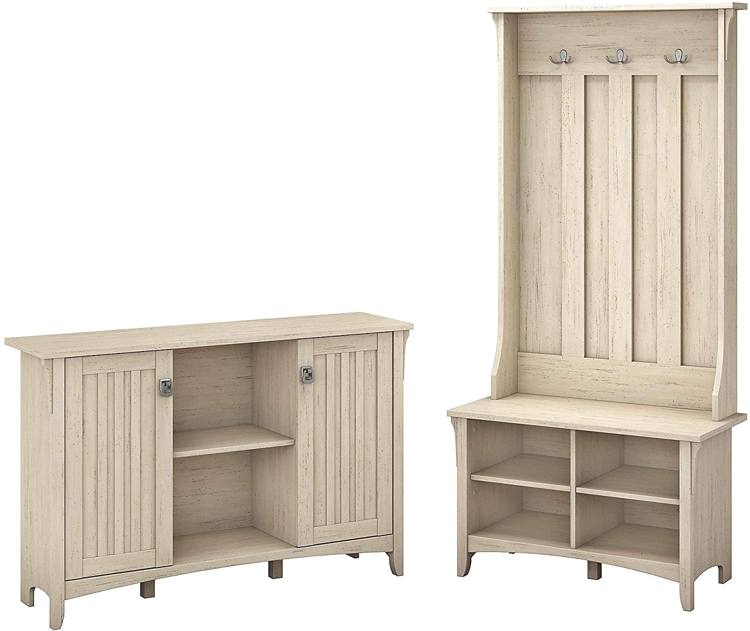 Salinas Entryway Storage Set with Hall Tree, Shoe Bench and Accent