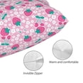 thumbnail image 3 of Zufioo Cherry Strawberry Print Double-Sided Throw Pillow Cover, Pillow Protector Home Decor - With Hidden Zipper, Suitable for Bedroom, Living Room, Car Interior-20"x30", 3 of 6