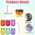 thumbnail image 3 of 6 Pcs Girls Trip Gifts Favors Mini Tumbler with Straw, 3oz Stainless Steel Double Wall Vacuum Insulated Cups, Mini Tumblers Girls Weekend Gifts for Women, Mini Tumbler Shot Glasses Cups with Lids, 3 of 7