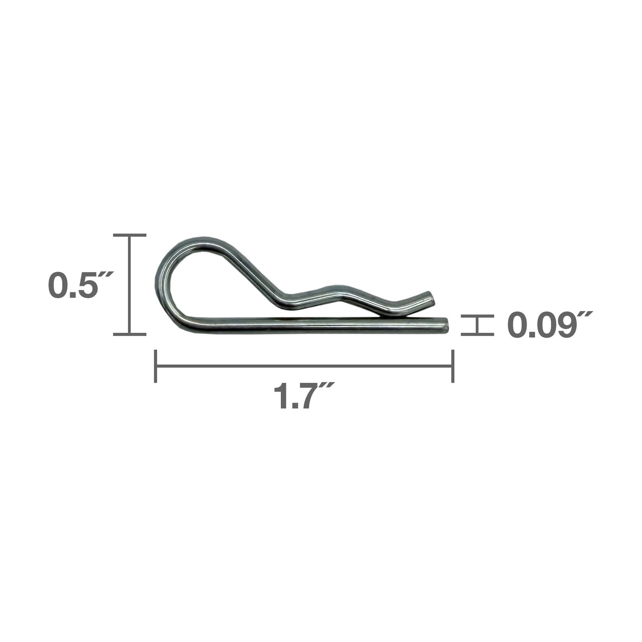 (4 pack) #3 Hitch Pin Clips, 4 Pack, Zinc, Peerless Chain Company, #4703038