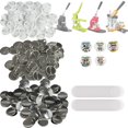thumbnail image 1 of 1” 25mm Button Badge Parts Supplies for Button Maker Machine 500 Sets, 1 of 9
