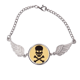 thumbnail image 1 of Halloween skull bones Pulsera pulsera pulsera alas de ángel pulsera, 1 of 3