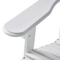 thumbnail image 5 of Munoz Reclining Wood Adirondack Chair with Footrest, White, 5 of 9