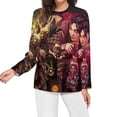 thumbnail image 3 of Apex Legends Women's Pajama Top 3D Digital Print Sleepwear Trendy Crewneck Pullovers Long Sleeve Shirts 4XL, 3 of 8