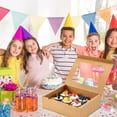 thumbnail image 6 of 6 Pack Cupcake Boxes - Hold 12 Count Cupcake Containers with Window - Ideal for Cupcakes, Desserts, Cookies (Brown), 6 of 7