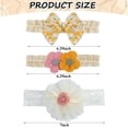 thumbnail image 2 of 3Pcs Baby Girl Headbands Flower Bow Headband for Baby Girls Soft Hairbands Hair Accessories for Newborn Infant Toddler Kids, 2 of 6