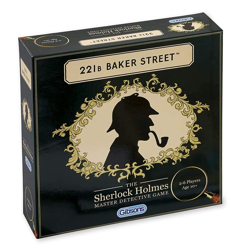 NEW Gibsons 221B Baker Street Board Game Sherlock Holmes Master Detective 