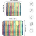 thumbnail image 3 of Dish Drying Mat Vintage Colorful Wood Kitchen Dish Pads Super Absorbent Microfiber Dish Drying Rack Pads Safe Heat-resistant Kitchen Counter Mat,18x24 Inch, 3 of 7