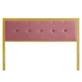 thumbnail image 3 of Ergode Teagan Tufted Twin Performance Velvet Headboard - Gold Dusty Rose, 3 of 5