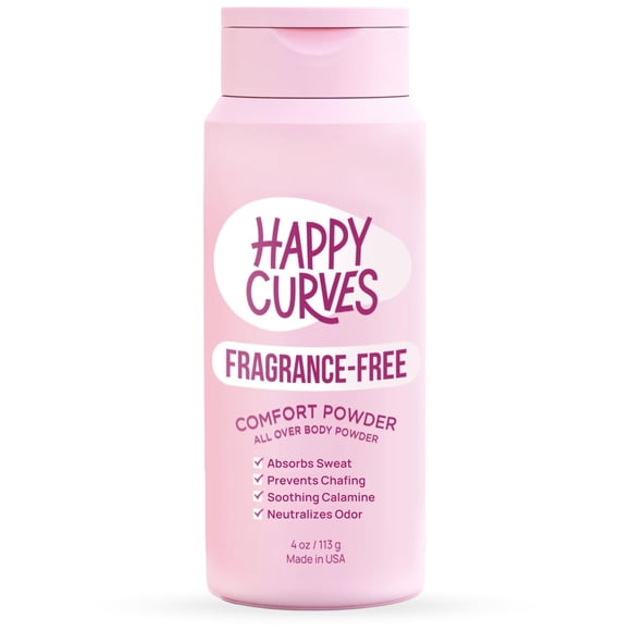 Polvo corporal HAPPY CURVES Comfort sin talco 113 g